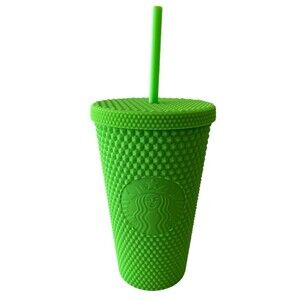 Starbucks 2021 Fall Neon Green Studded Tumbler 16 Oz New